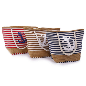 Tùy Chỉnh Lớn Canvas Rơm Du Lịch Mua Sắm Mùa Hè Phụ Nữ <span class=keywords><strong>Tote</strong></span> Túi Bãi Biển - Product Image 5