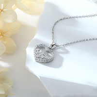 Fabricant d'alliances de mariage, collier en argent 925 avec zircone pour femmes, pendentif CZ pour mariage, bijoux