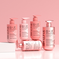 Bouteille à pompe en plastique de 150 ml, 250 ml, 350 ml, 500 ml pour l'emballage de lotion, shampooing, après-shampoing et gel douche