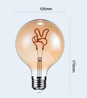Ampoule à lettre LED Edison E27 Lampe à vis à économie d'énergie pour bar, café, restaurant, mariage, décoration de salon