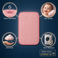 Toalla de Muselina de Bambú y Algodón de Seis Capas para Recién Nacidos, Ultra Suave, Gasa de Burbujas 3D, Paño Absorbente para