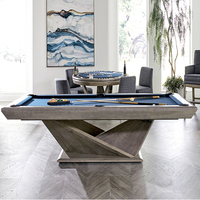 Table de billard BC-03 personnalisée 7/8/9 pieds à prix d'usine avec coussin en ardoise, pieds en bois massif, queue de billard incluse