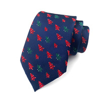 Hoch dichte Polyester Anti-Pilling Jacquard Charakter Muster Formale Weihnachts bindungen Festliche Hochzeit Bräutigam Zubehör Lager
