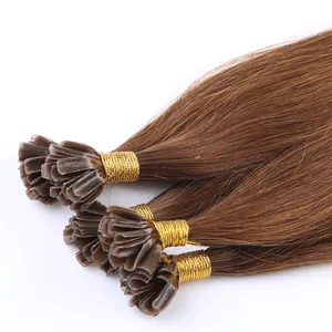 حار بيع عالية الجودة ريمي عذراء يو تلميح وصلات شعر مصنع المخرج مسمار وصلة إطالة شعر طبيعي