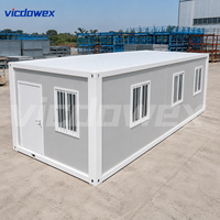VICDOWEX Bâtiment Modulaire Contemporain en Conteneurs pour Bureau, Dortoir, Entrepôt et Logement du Personnel