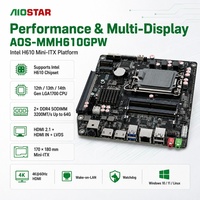 Motherboard Desktop Intel H610 Mini ITX LGA1700 Generasi ke-12, 13, dan 14 DDR4 64GB Dual Channel WiFi dengan LVDS