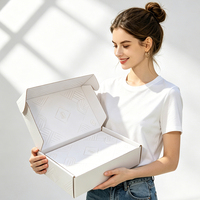 Boîte d'expédition en carton ondulé grand format, mate, écologique, biodégradable, réutilisable, imperméable, avec doublure en mousse et fermeture magnétique haut de gamme