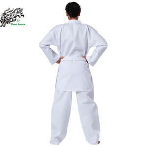 Uniforme d'entraînement de Taekwondo unisexe 100% coton, vêtements de sport personnalisés avec logo brodé pour enfants de tous âges - Product Image 4
