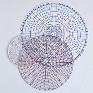 <span class=keywords><strong>LISI</strong></span> Regla de escala circular de 360 grados, herramientas de división de arcilla para cerámica, transportador de círculos iguales, disco giratorio de plástico transparente para medir diámetros - Product Image 2