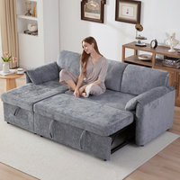 Bestseller Multifunktionales Modernes 3-Sitzer Wohnzimmer-Schlafsofa aus Stoff mit Stauraum für Hotelnutzung