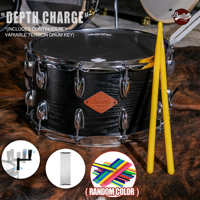 Tambor de Percusión Beatello 1408 Deep Cannon con Llave de Velocidad Variable, Baquetas de Nylon Antideslizantes 5A para Instrumentos de Percusión de Escenario