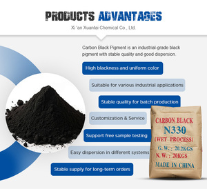 Pigmento Nero di <span class=keywords><strong>Carbonio</strong></span> Grado Industriale Certificato ISO, Purezza 98%, Agente Chimico Ausiliario N330 - Product Image 2