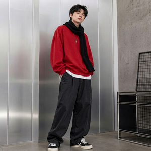 Vêtements personnalisés en gros, marque privée, sweat-shirt à col rond Red Star, service OEM, fabrication directe d'usine, vêtements décontractés - Product Image 1