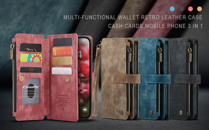 Étui rigide de protection premium durable CaseMe pour <span class=keywords><strong>homme</strong></span> en TPU pour <span class=keywords><strong>iPhone</strong></span> 17, étui portefeuille en cuir PU avec béquille pour <span class=keywords><strong>iPhone</strong></span> 17, 16, 15 - Product Image 6