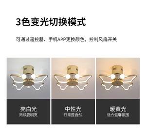 Ventilador de Techo Moderno Ultra Silencioso con Luz de Mariposa - Motor de CC de Ahorro de Energía, Control Remoto/App de 6 Velocidades, LED de 3 Colores Regulable - Product Image 4
