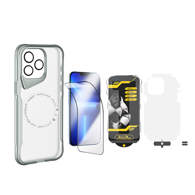 ATB 6 in 1 Full Body Protect Set for 15 Pro Screen Protector with Easy Install Tool Phone Case Protector Accessories