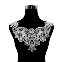 Accessoires de vêtement pour femmes, nouvelle collection de design floral, dentelle en polyester, crochet, broderie creuse, col broderie, vente en gros