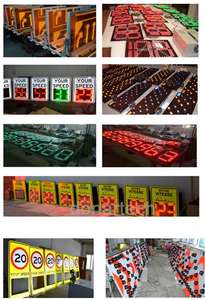 جودة عالية عرض سرعة الرادار الرادار الشمسي لوحة تسجيل السرعة كاشف بطيء لأسفل - Product Image 4