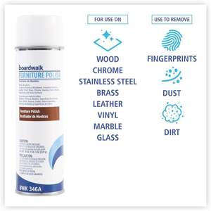 Boardwalk 346ACT Polish pour bois de citron 19oz Aérosol 12/boîte - Product Image 5