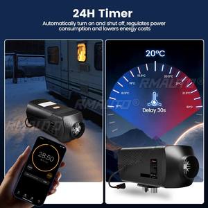 Calentador de Aire Diésel para Auto Hcalory 12V y 24V, 5-8KW, Autónomo, con Pantalla LCD Grande y Interruptor de Perilla, para SUV, RV, Almacén - Product Image 6