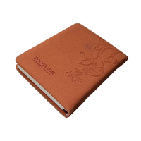 Carnet de notes professionnel personnalisé au design unique, luxueux, en cuir souple gaufré épais, écologique, avec un beau carton