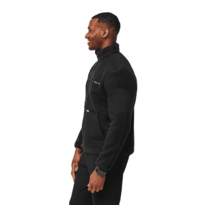 Suéter de hospital de último estilo para hombre, chaquetas de enfermera con cremallera completa, forro de Sherpa, cuello alto, a prueba de viento - Product Image 3