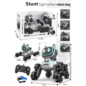 <span class=keywords><strong>Robot</strong></span> <span class=keywords><strong>Telecomandato</strong></span> a Otto Ruote 2.4G, 13 Canali, Giocattolo Educativo Elettronico Intelligente, Cane <span class=keywords><strong>Robot</strong></span> RC con Luci e Musica - Product Image 6
