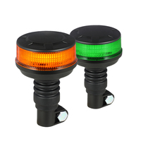 Neue 24W Kostensparende LED-Rundumleuchte Bernsteinfarben Flex DC12-24V IP67 7 Blitzmuster für Fahrzeuge/Schiffe