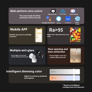 Downlight encastré LED à angle réglable |   Protocole TUYA-<span class=keywords><strong>ZIGBEE</strong></span> |   Conception anti-éblouissement, télécommande blanche, couloir, salon, intérieur - Product Image 2