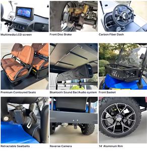 ארבע עגלות גולף 4 מושבים עבור אקולוגי-אתר נופש ומכוניות מסחריות מודרניות מכירות חמות של יצרנים - Product Image 5