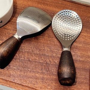 Stainless Steel Rice Scoop With Wooden Handle Heat Resistant For Rice Cooker Kitchen Use - Product Image 2