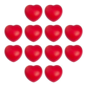 도매 레드 다채로운 커플 pu 심장 모양 낮은 MOQ 안티 스트레스 볼 - Product Image 6