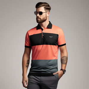 Logo personnalisé et étiquette brodée Chemises polo respirantes coupe sèche pour hommes T-shirt de sport à manches courtes coupe ajustée de haute qualité - Product Image 5