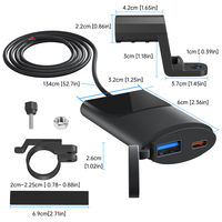 Adaptateur moto SAE vers USB 12/24 volts, double PD et QC3.0, chargeur rapide étanche pour moto