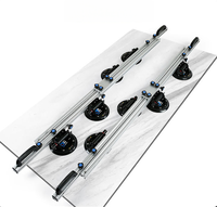 FY-RS-028 Perche télescopique verticale en alliage d'aluminium industriel avec ventouses amovibles 1,9-3,45 m, dispositif de levage et de transport pour