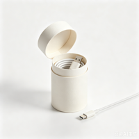 Tube en papier électronique de luxe en gros pour usine, cylindre d'emballage personnalisé de taille sur mesure pour chargeur USB haut de gamme