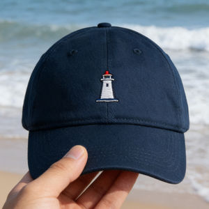 Gorra de Béisbol de 6 Paneles con Bordado de Faro, Sombrero Ligero para el Sol con Correa Ajustable para Senderismo, Golf y Actividades Casuales al Aire Libre - Product Image 3