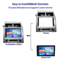 Meihua En gros Cadre d'intégration pour autoradio Android 9 pouces pour AUDI Q7 2005-2016, Kit de façade DVD pour voiture, Accessoires intérieurs, Adaptateur