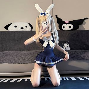 2025 New Style Women's Sexy Cute <strong>Bunny</strong> <strong>Costume</strong> Hot Erotic Temptation Transparent Jumpsuit Dress Woven Cosplay Lingerie Set Half - Product Image 5