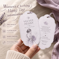 Étiquettes volantes personnalisées en papier coton couché pour accessoires vestimentaires féminins – Vente en gros pour propriétaires de boutiques et groupes de marques – Chine