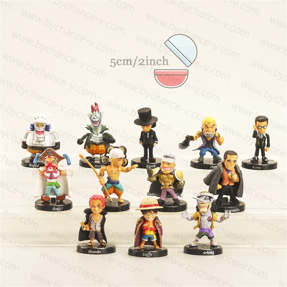 Lemon Hotsale Populaire Japan Animatie Cartoon Eendelig Mini Plastic Figuur Speelgoedmodel Voor Capsule Speelgoed Filler Kids Party Gunsten