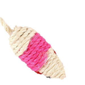 Jouet pour chat en corde de sisal, couleurs mélangées, jouet à mâcher durable pour l'entretenissement des chats - Product Image 5