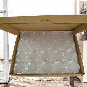 Cápsulas Transparentes para Monedas de Dólar Americano de 38mm, 39mm y 40.6mm con Empaque Artesanal, 50 Unidades por Caja - Product Image 3