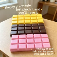 Jouet Squishy en PU souple et collant, réaliste, à récupération lente, anti-stress et de décompression, petit format, en forme de chocolat, transfrontalier, Guangdong