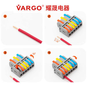 Barres de connexion Yaosheng à 3 pôles, connexion par enfichage, contact en cuivre, connecteur de fil pour travaux électriques - Product Image 5