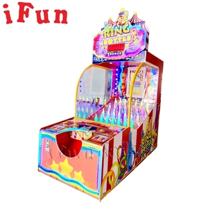 Fabricante de juegos de arcade de China Light-up Ring Toss Máquinas de redención eléctricas Ring Bottle Throwing Rings Skill Win Ticket - Product Image 5