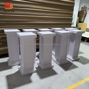 SMOOTH Nuevo Centro de Mesa Profesional Moderno, Soporte de Flores Acrílico Rectangular, Diseño de Pedestal Colorido con Espejo - Product Image 4