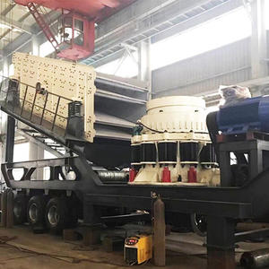 Ligne de production de concasseurs à cône mobiles pour le recyclage des déchets miniers avec moteur AC, haute productivité 200t/h - Product Image 2