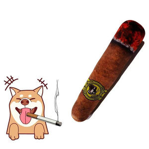 Accessoires pour animaux de compagnie personnalisé chiens Cigar Squeak peluche jouet cigare style dents nettoyage jouet à mâcher pour chiens - Product Image 5