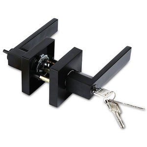 Privasi tuas pegangan tanpa kunci hitam Matte kamar tidur/kamar mandi/kunci tangan pintu Interior kunci pintu silinder - Product Image 5